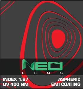 Neo Lenses 1.67 Aspheric Lens with EMI Coating