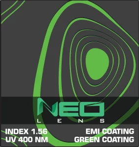 Neo Lenses 1.56 Optical Lens with EMI and Green Coating